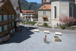 Dorfplatz Bezau, Foto: Gisela Erlacher